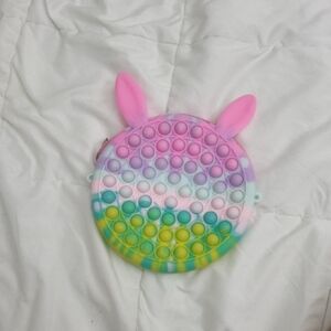 Rainbow Bunny Pop It Coin Purse